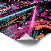 Neon Psychedelic Luxury Lounge Art Perfect Poster (Hoek)