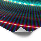 Neon psychedelic spiral poster (Hoek)