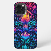 Neon Psychedelische Decopunk Design Nr. 908 iPhone Hoesje (Achterkant)