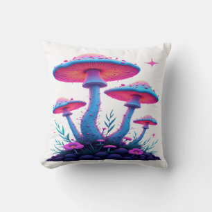 Neon psychedelische gloed: mystieke paddenstoelen kussen