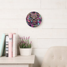 Neon Psychedelische Luxe Lounge Kunst