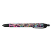 Neon Psychedelische Luxe Lounge Kunst Zwarte Inkt Pen (Bodem)