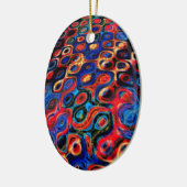 Neon psychedelische rimpels Ornament (Links)