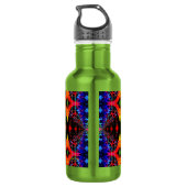Neon Psychedelische Waterfles 1 (Achterkant)