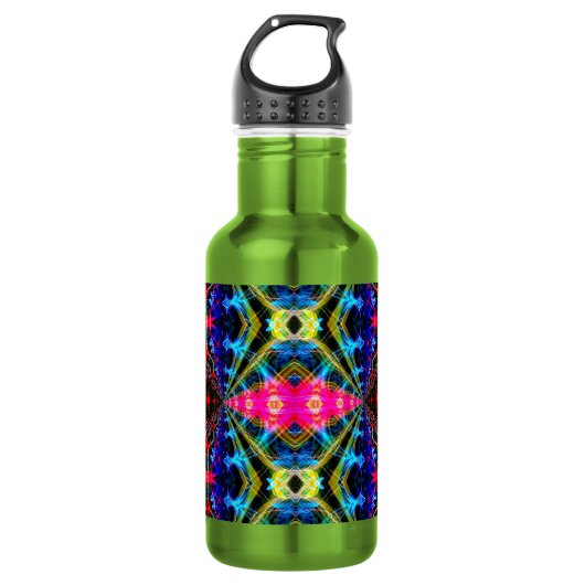 Neon Psychedelische Waterfles 1 (Voorkant)