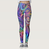 Neon Psychodelische Draai Abstract Patroon