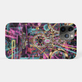 Neon Psychodelische Luxe Lounge Kunst Case-Mate iPhone Case (Achterkant (horizontaal))