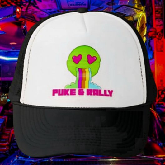 Neon Puke & Rally Trucker Hat | Partijcomeback Trucker Pet