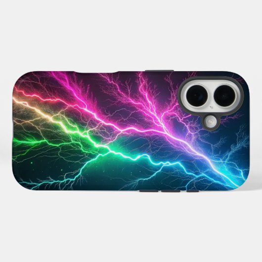 Neon Pulse Case-Mate iPhone Case (Achterkant (horizontaal))