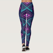 Neon Pulse Geometry Leggings (Achterkant)