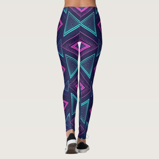 Neon Pulse Geometry Leggings (Achterkant)