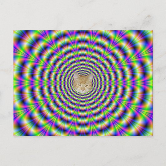 Neon Pulse Post Kaart + kat (Voorkant)
