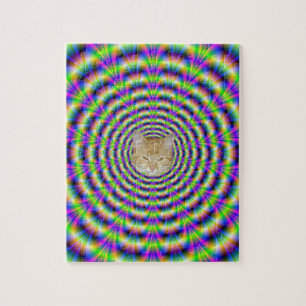 Neon Pulse Puzzle + cat Legpuzzel