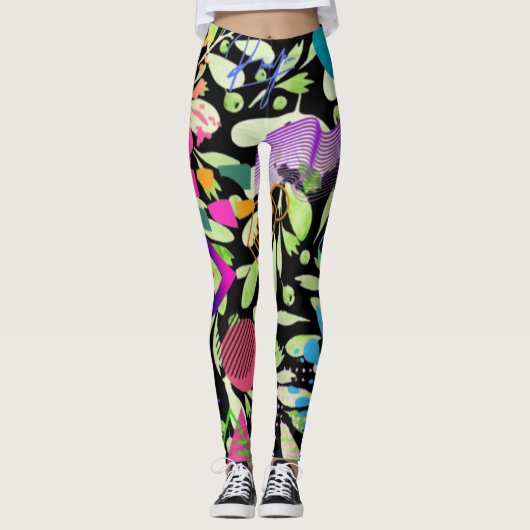 Neon Pulse Signature Leggings (Voorkant)