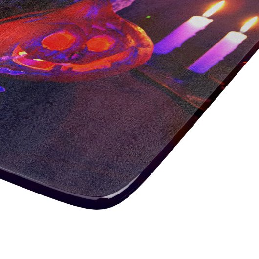 Neon pumpkins snijplank (Hoek)