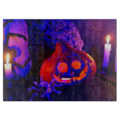 Neon pumpkins snijplank (Voorkant)