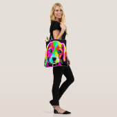 Neon Puppies Pop Art Tote Bag (Op model)