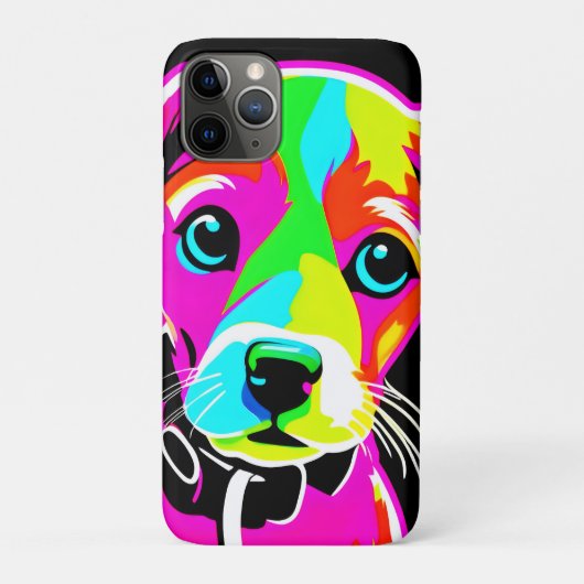Neon Puppy Pop Art Case-Mate iPhone Case (Achterkant)
