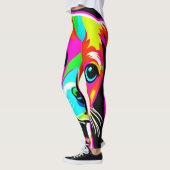 Neon Puppy Pop Art Leggings (Links)