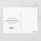 Neon Purim Briefkaart (Achterkant)