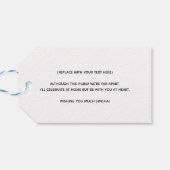 Neon Purim Cadeaulabel (Achterkant Horizontaal)