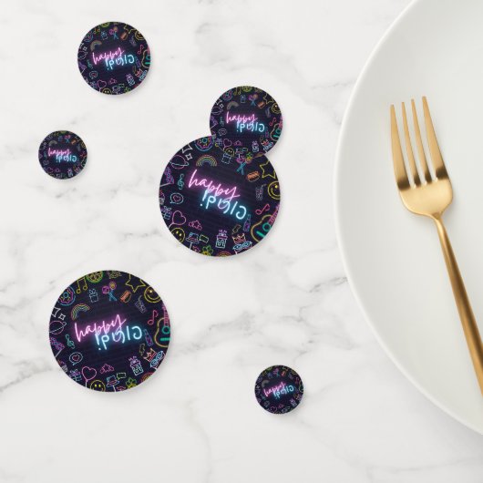 Neon Purim Confetti (Groep)