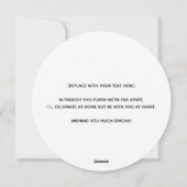 Neon Purim Feestdagenkaart (Achterkant)