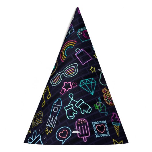 Neon Purim Feesthoedjes (Links)