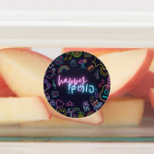 Neon Purim Labels (Aangebracht)