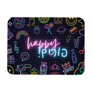 Neon Purim Magneet