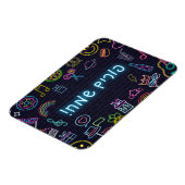 Neon Purim Magneet (Linkerzijde)