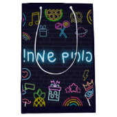 Neon Purim Medium Cadeauzakje (Voorkant)