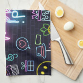 Neon Purim Theedoek (Quarter Fold)