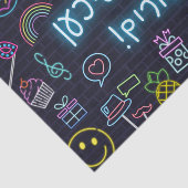 Neon Purim Tissuepapier (Detail)