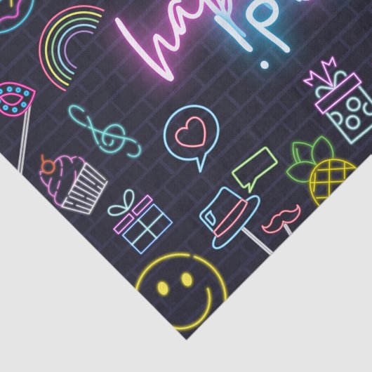 Neon Purim Tissuepapier (Detail)