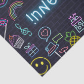 Neon Purim Tissuepapier (Detail)