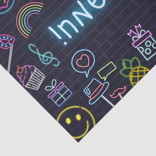 Neon Purim Tissuepapier (Detail)