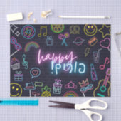 Neon Purim Tissuepapier (Craft)