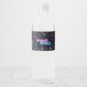 Neon Purim Waterfles Etiket (Voorkant)
