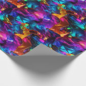 Neon Puzzel Spelen Cadeaupapier (Hoek)