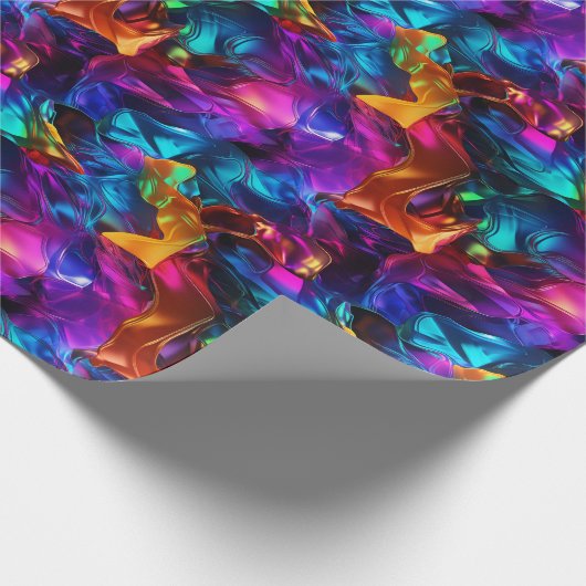 Neon Puzzel Spelen Cadeaupapier (Hoek)