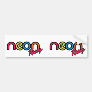 Neon Racing Bumpersticker
