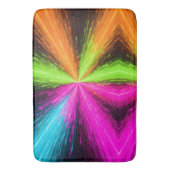 Neon Radial Burst Explosion Badmat (Voorkant Verticaal)