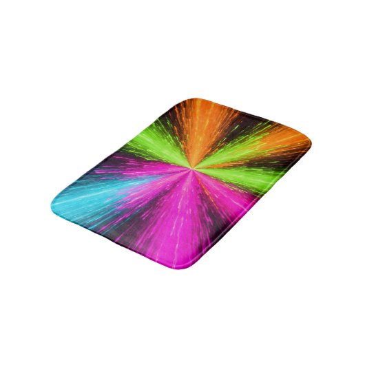 Neon Radial Burst Explosion Badmat (Gekanteld)