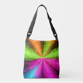 Neon Radial Burst Explosion Crossbody Tas