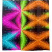 Neon Radial Burst Explosion Douchegordijn (Voorkant)