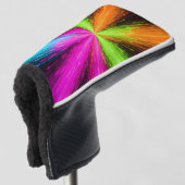 Neon Radial Burst Explosion Golfheadcover (3/4 voorkant)
