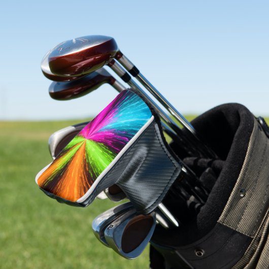 Neon Radial Burst Explosion Golfheadcover (Insitu)