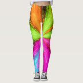 Neon Radial Burst Explosion Leggings (Voorkant)