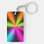 Neon Radial Burst Explosion Sleutelhanger (achterkant)
